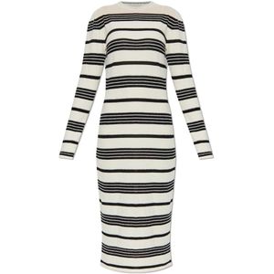 Moncler, Dames, Jurken, Beige, Maat: S Katoen,