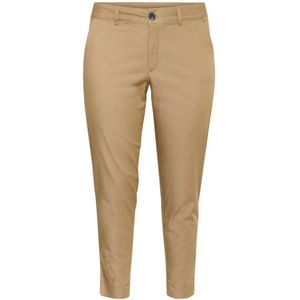 Kaffe Curve - Kcleana Chino 7/8 Pants - Beige - Broeken