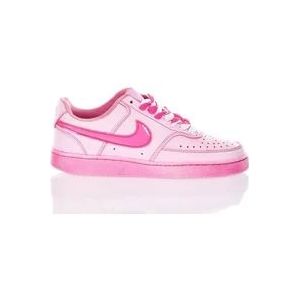 Nike Roze Aangepaste Sneakers Damesschoenen , Pink , Dames , Maat: 38 1/2 EU