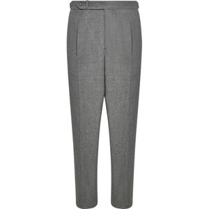 Franzese Collection, Heren, Broeken, Grijs, Maat: 2XL Wol,