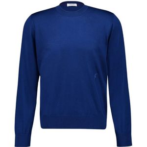 Ferragamo, Heren, Truien, Blauw, Maat: L Wol,