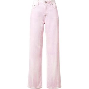 Ganni, Dames, Broeken, Roze, Maat: W28 Katoen,