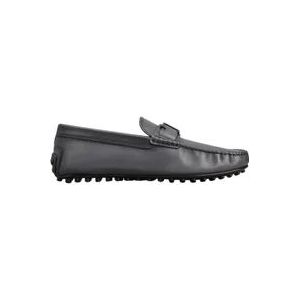 Tod's Vintage Leren Instappers voor Heren , Black , Heren , Maat: 40 1/2 EU