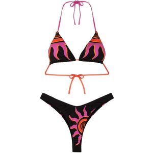 F**k, Dames, Badkleding, Veelkleurig, Maat: S Tweed,