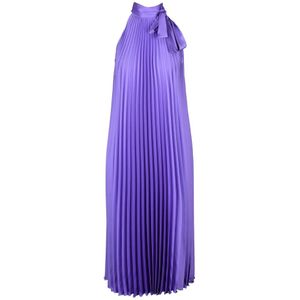 Liu Jo, Dames, Jurken, Paars, Maat: XS Poliester,