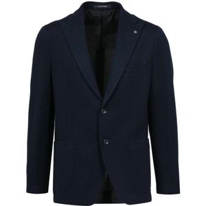 Tagliatore, Heren, Jassen, Blauw, Maat: 3XL Wol,