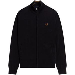 Fred Perry, Heren, Sweatshirts & Hoodies, Zwart, Maat: M