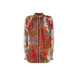Zimmermann Bloemen relaxte blouse , Multicolor , Dames , Maat: M