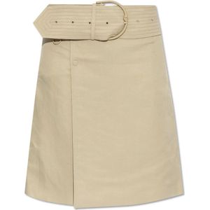 Burberry, Dames, Rokken, Beige, Maat: 2XS Viscose,