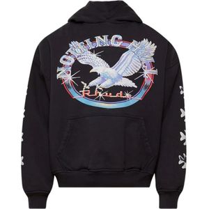 Rhude, Heren, Sweatshirts & Hoodies, Zwart, Maat: M Katoen,