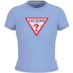 Guess, Dames, Tops, Blauw, Maat: S Katoen,