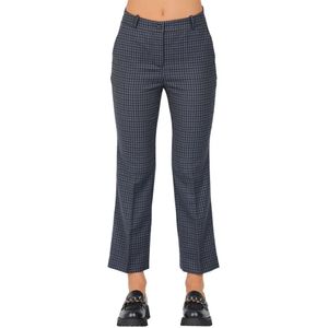 Rosso35, Dames, Broeken, Blauw, Maat: S Poliester,