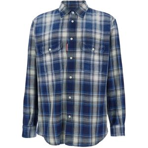 Dsquared2 - Overhemd - Veelkleurig - Katoen - Klassieke Pasvorm