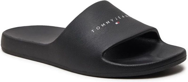 TOMMY JEANS Slippers - Zwart - Synthetisch - Plateauhak