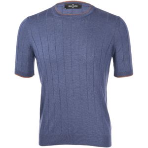 Gran Sasso, Heren, Tops, Blauw, Maat: M Zijde,