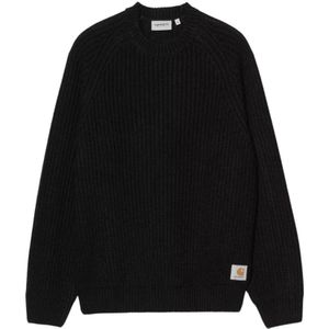 Carhartt Wip, Heren, Truien, Zwart, Maat: XL Wol,