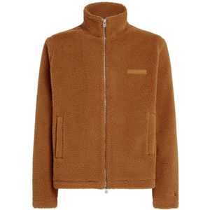 Tommy Hilfiger, Heren, Sweatshirts & Hoodies, Bruin, Maat: S Katoen,