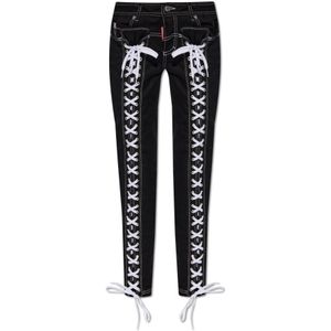 Dsquared2 Jennifer jeans , Black , Dames , Maat: 3XS