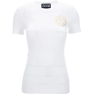 Versace Jeans Couture, Dames, Tops, Wit, Maat: S