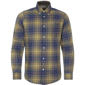 Barbour, Heren, Overhemden, Groen, Maat: L Katoen,