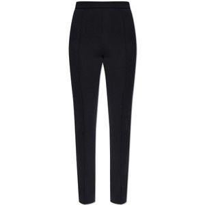 Moncler Broek met plooien , Black , Dames , Maat: 2XS