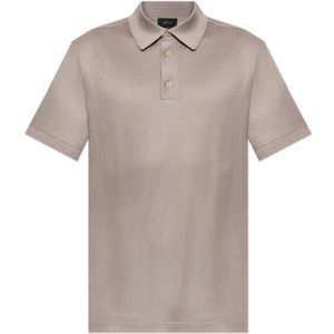 Brioni, Heren, Tops, Beige, Maat: M Zijde,