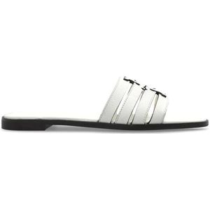 Tory Burch, Dames, Schoenen, Wit, Maat: 40 1/2 EU Leer,