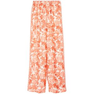 Max Mara, Dames, Broeken, Oranje, Maat: S Zijde,