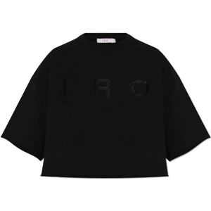 Iro, Dames, Sweatshirts & Hoodies, Zwart, Maat: XS Katoen,