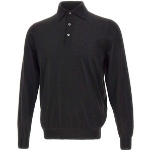 Filippo De Laurentiis, Heren, Truien, Zwart, Maat: S Zijde,