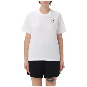 Adidas by Stella McCartney, Dames, Tops, Wit, Maat: S