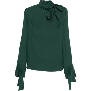 Ermanno Scervino, Dames, Blouses & Shirts, Groen, Maat: S Zijde,