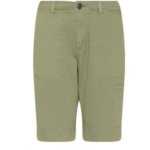 C.Ro, Dames, Korte broeken, Groen, Maat: L Katoen,