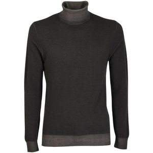 Circolo 1901, Heren, Truien, Bruin, Maat: S Wol,