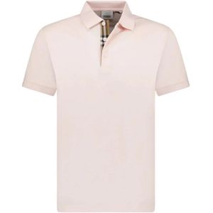 Burberry, Heren, Tops, Roze, Maat: 3XL Katoen,
