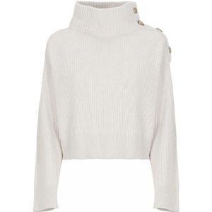 Brunello Cucinelli, Dames, Truien, Beige, Maat: S Wol,