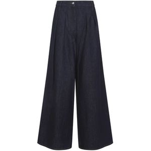 Dries Van Noten, Dames, Broeken, Zwart, Maat: S Katoen,