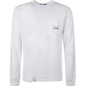 Comme des Garçons, Heren, Tops, Wit, Maat: S Katoen,