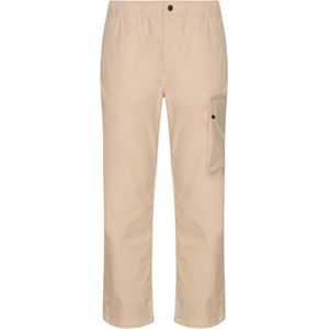 Napapijri, Heren, Broeken, Beige, Maat: L Poliester,