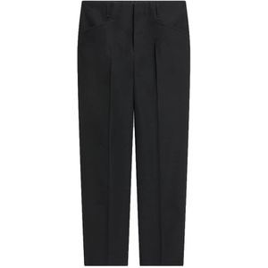Dries Van Noten, Heren, Broeken, Zwart, Maat: L Wol,