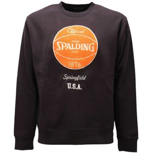 Spalding, Heren, Sweatshirts & Hoodies, Zwart, Maat: M Fleece,