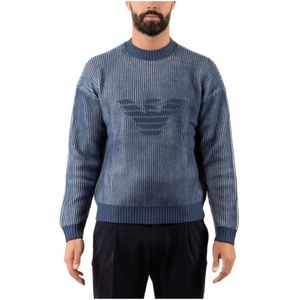 Emporio Armani, Heren, Truien, Blauw, Maat: S