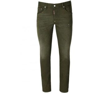 Dsquared2 Groene Jeans voor Heren Aw23 , Green , Heren , Maat: XS