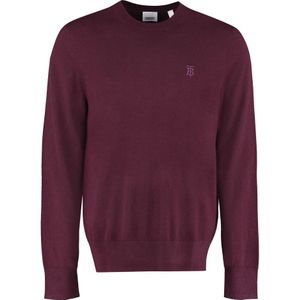 Burberry, Heren, Truien, Rood, Maat: M Kasjmier,