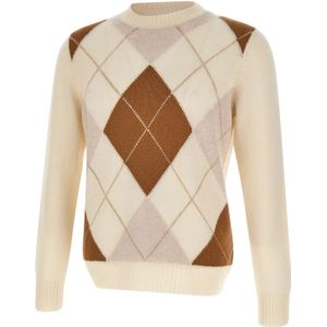 Gran Sasso, Heren, Truien, Wit, Maat: L Wol,