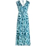 Betty & Co - Mouwenloze Chiffon Jurk - Blauw