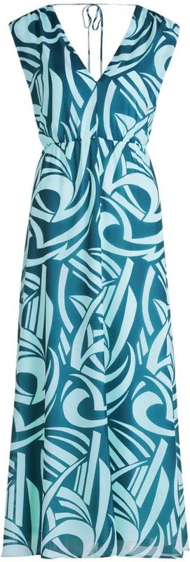 Betty & Co - Mouwenloze Chiffon Jurk - Blauw