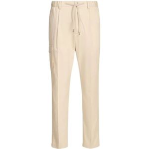 Herno, Heren, Broeken, Beige, Maat: M Katoen,