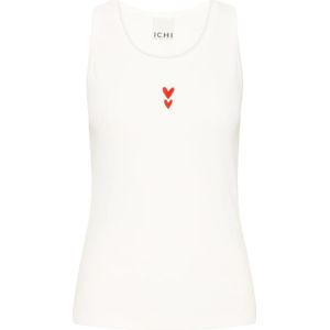 ICHI - ICHXNOELLE - Tanktop - Lichtbeige/Rood