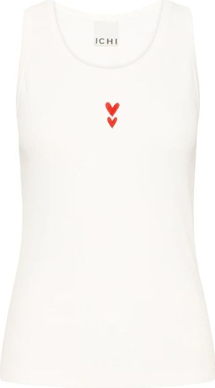 ICHI - ICHXNOELLE - Tanktop - Lichtbeige/Rood